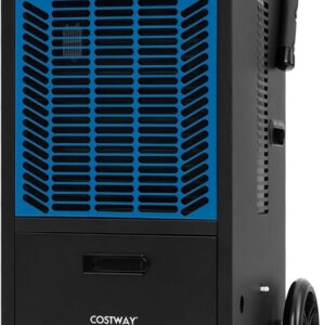 Déshumidificateur professionnel COSTWAY 66 L par jour - Pompe et tuyau de vidange - Minuterie 24 h et usage industriel - Pour surfaces jusqu'à 418 m2