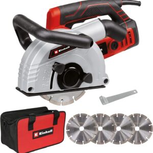 Rainureuse Einhell TE-MA 1700 - Puissance 1700 W et profondeur jusqu'à 40 mm - Largeur réglable jusqu'à 38 mm - Sac et quatre disques diamant inclus