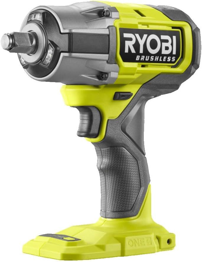 Boulonneuse à chocs Ryobi RIW18BL-0 - ONE Plus HP 18 V avec quatre modes - Outil mécanique polyvalent - Batterie non incluse
