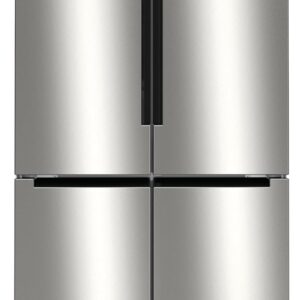 Bosch KFN96VPEA Série 4 Réfrigérateur multi-portes congélateur bas 605 L - Grande capacité 183 x 91 cm - Inox anti traces de doigts