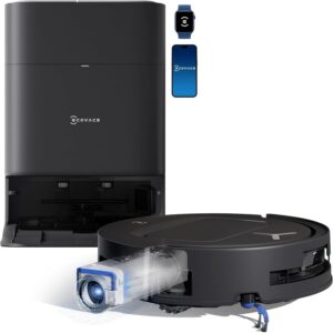 Robot aspirateur laveur ECOVACS DEEBOT T80 Omni - Aspiration 18000 Pa et rouleau OZMO - ZeroTangle 3.0 - Lavage chaud et séchage à air chaud
