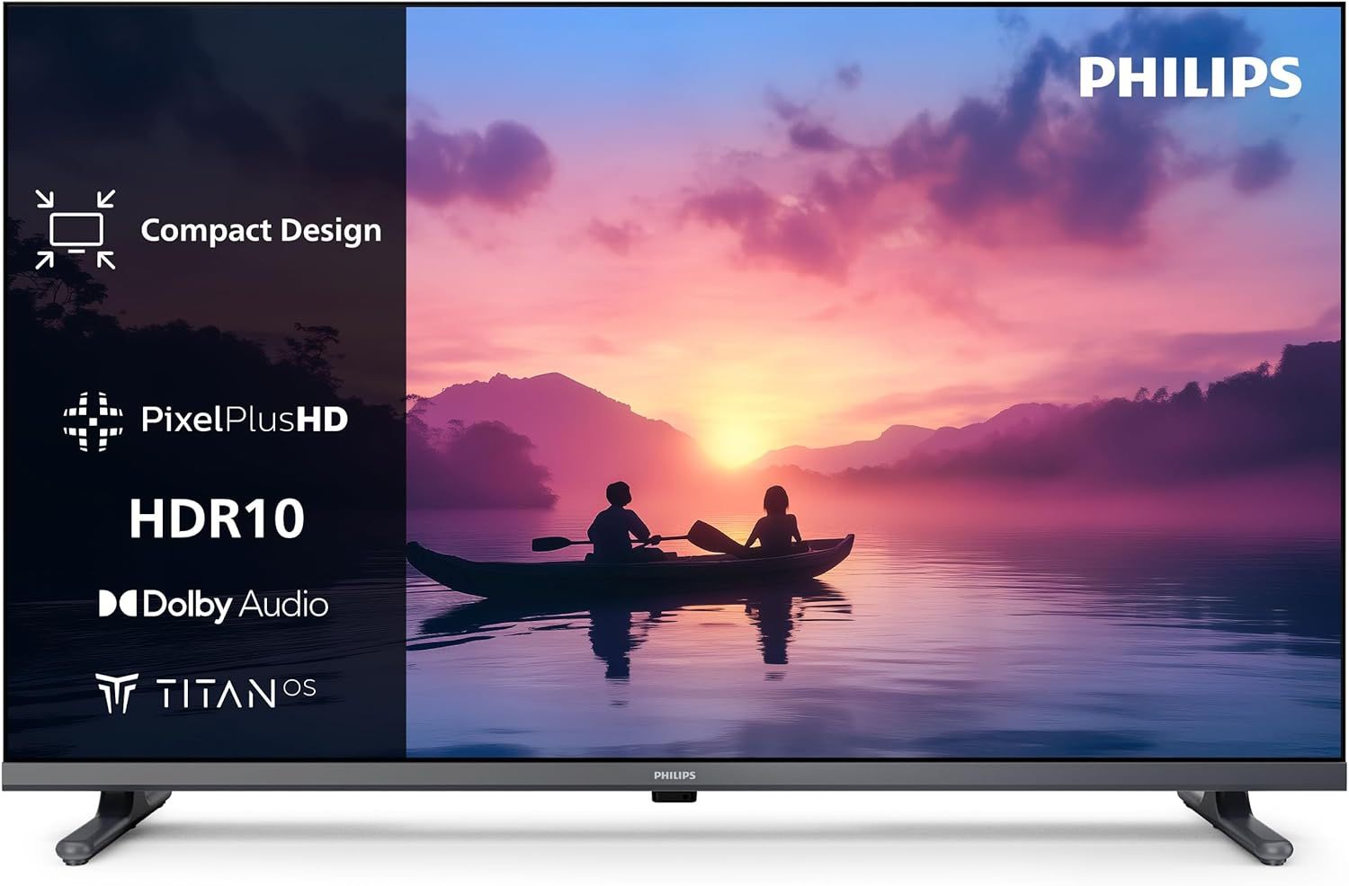 Philips 32PFS6000 Smart TV LED 32 pouces 2K HD - Pixel Plus - Titan OS - Dolby Digital - Compatible Alexa et Google Assistant
