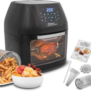 Mediashop Air Fryer Multi Function - Friteuse à air chaud sans huile 6 en 1 - Cuisson grill et déshydratation noir