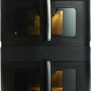 Friteuse sans huile Frifri Airfryer Duo Slim - Capacité 13 L - Technologie Cyclonic Airflow - Douze programmes automatiques finition noire