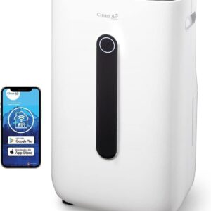 Clean Air Optima CA-705 Smart - Déshumidificateur et purificateur d'air deux en un - Capacité jusqu'à 16 L par jour - Pour pièces jusqu'à 50 m2 et 125 m3