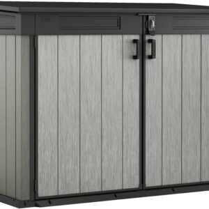 KETER Grande Store Abri horizontal range poubelle 2100 litres - Coffre extérieur de rangement grande capacité