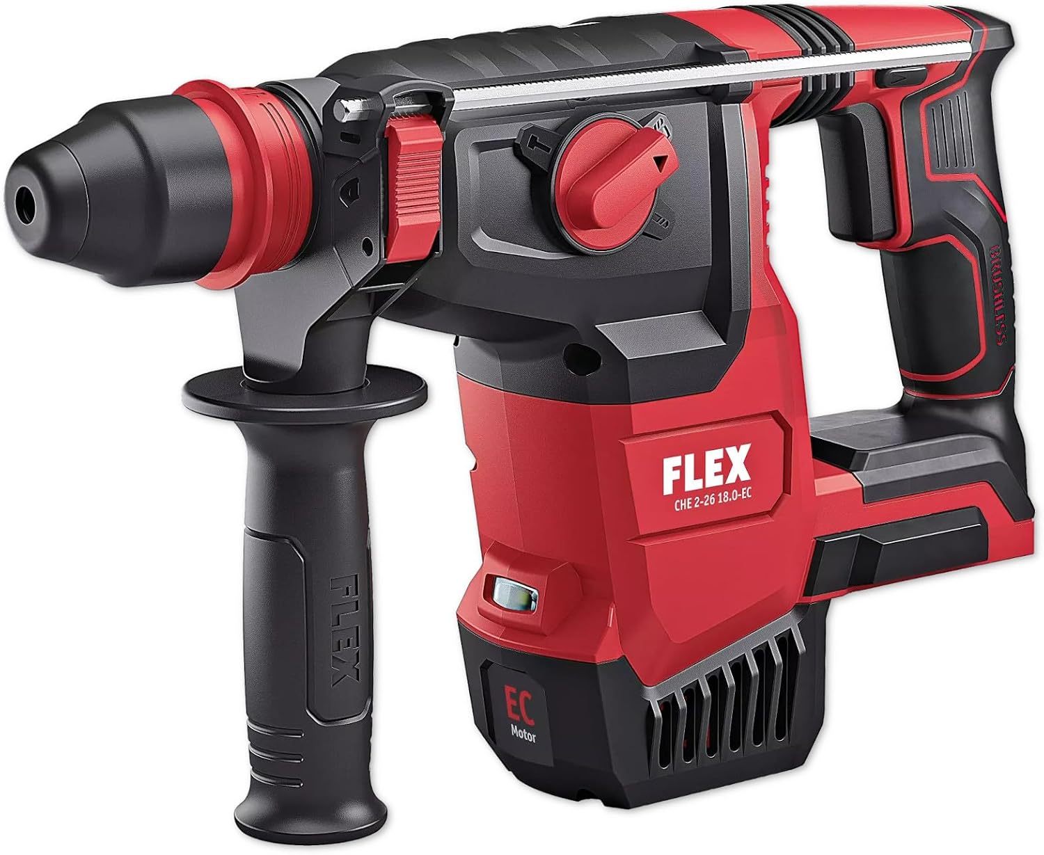 Marteau perforateur sans fil Bosch 18V CHE 2-26 18.0-EC C FLEX - Outil SDS plus sans batterie ni chargeur avec accessoires - 491314