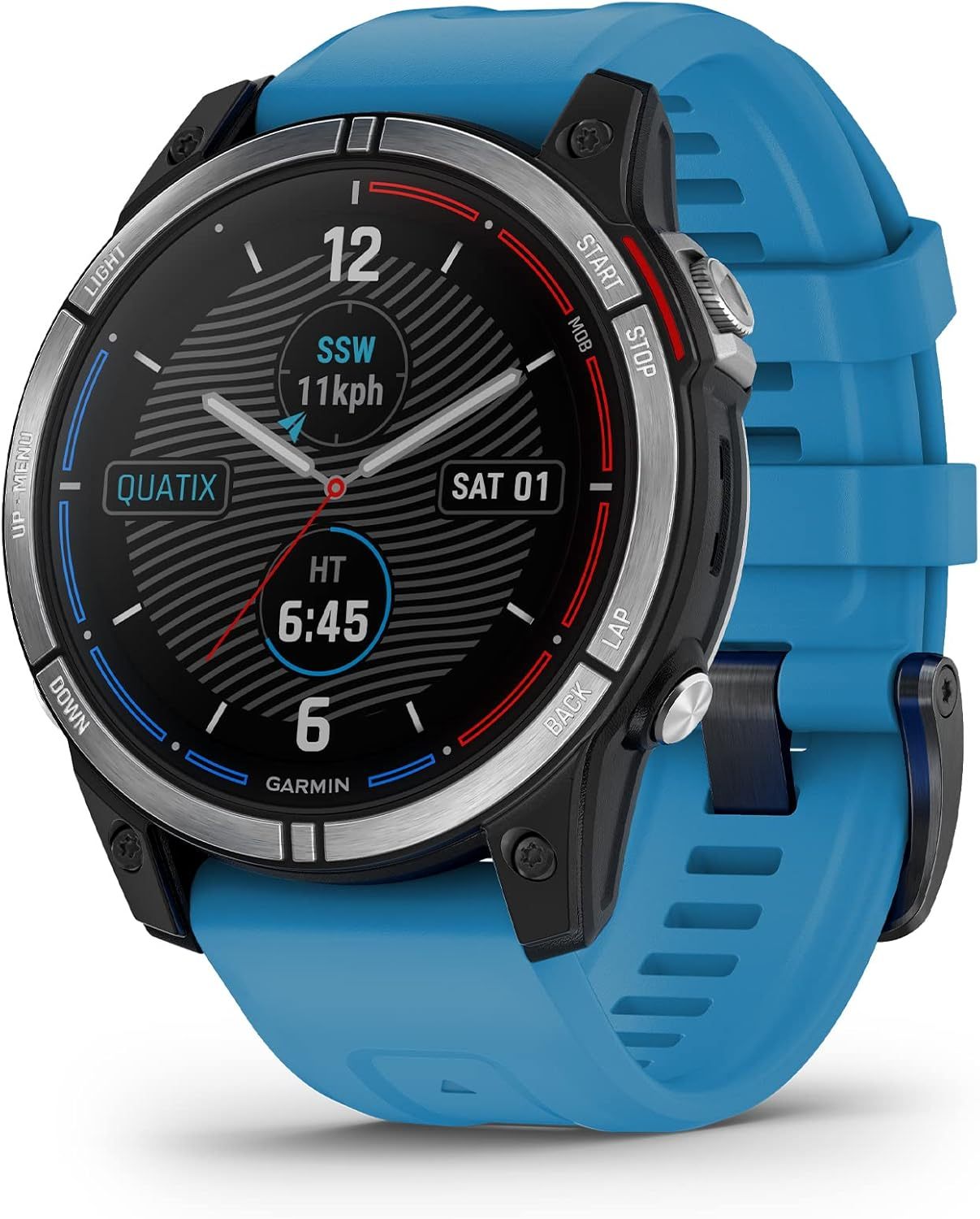 Garmin quatix 7 Standard Edition Montre intelligente GPS marine - Cartes côtières et cartes intérieures - Suivi activités extérieures