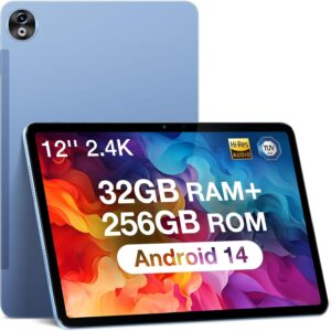 DOOGEE T20 Ultra Tablette tactile Android 14 12 pouces - Helio G99 Octa Core 32 Go RAM 256 Go ROM écran 2.4K - 4G LTE 5G WiFi GPS