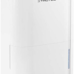TROTEC TTK 66 E - Déshumidificateur d'air 24 L par jour - Hygrostat fonction séchage du linge minuterie et deux vitesses - Pour pièces jusqu'à 50 m2 blanc