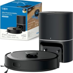 Robot aspirateur laveur Tapo RV30 Max Plus - Aspiration 5300 Pa et vidage automatique - Navigation LiDAR - Autonomie 150 minutes pour tapis et poils