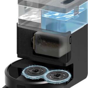 Robot aspirateur laveur iRobot Roomba Plus 405 Combo - Base AutoWash multifonction - LiDAR Clearview et double lavage SmartScrub - Autovidage 75 jours noir