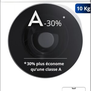 GEDTECH GLLPS101400WH Lave linge frontal 10 kg 1400 tr/min blanc - 16 programmes Eco Intensif Rapide panneau LED couleur