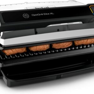 Grill intelligent Tefal OptiGrill Elite XL GC760D12 - Seize programmes et mode manuel - Fonction marquage - Format XL pour huit personnes