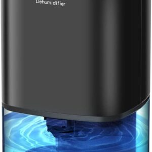 Déshumidificateur électrique Gocheer 1000 ml - Réservoir 1000 ml - Trois modes et protection contre les surcharges - Lumière LED colorée