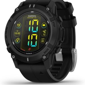 Montre ordinateur de plongée Garmin Descent G2 - GPS et fonctions connectées - Suivi des activités sous marines - Finition noire avec bracelet noir