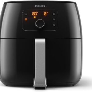 Philips Airfryer Premium XXL 7,3 L HD9650/90 - Friteuse sans huile Rapid Air 5 programmes écran tactile recettes HomeID