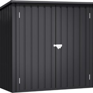 Armoire de rangement Wasabi Stark gris anthracite - Capacité 1100 litres dimensions 147 x 86 x 134 cm - Structure métallique - Double porte avec loquet