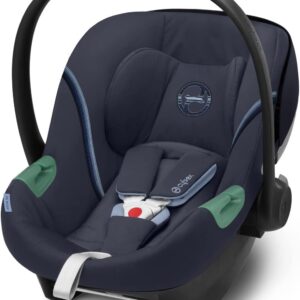 CYBEX Gold Aton S2 i-Size - Coque siège auto bébé naissance 24 mois - Réducteur nouveau-né inclus compatible SensorSafe Ocean Blue