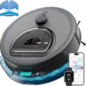 Lefant M330 Pro - Robot aspirateur laveur 3 en 1 avec aspiration 5000 Pa - Navigation dToF cartographie intelligente zones virtuelles WiFi Alexa