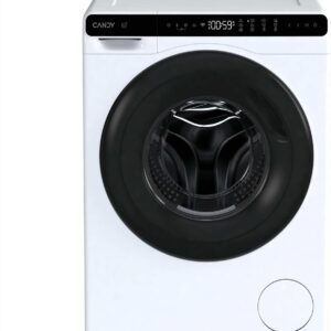 CANDY Lave linge hublot 5 kg 1200 tours minute classe énergétique A - 12 programmes WiFi Bluetooth écran digital blanc CW50-BP12307U1-S
