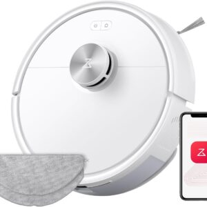 Roborock Q7 M5 Robot Aspirateur Laveur avec Station - Aspiration 10000 Pa - Double Anti-Enchevêtrement - Navigation LiDAR - Application