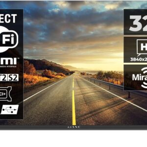KIANO Elegance Smart TV 43 pouces 4K UHD - HDR10 - Android 11 - WiFi Bluetooth - Triple Tuner DVB T2 C S2 - Dolby Audio