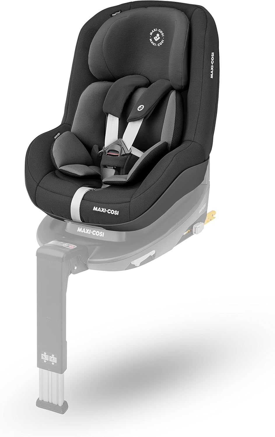 Siège auto Maxi-Cosi Pearl Pro 2 i-Size Authentic Black - De 67 à 105 cm et 6 mois à 4 ans - Installation ISOFIX - Utilisation dos ou face à la route