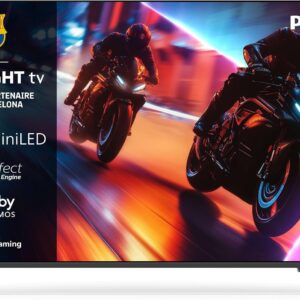Smart TV Philips Ambilight 55MLED910 55 pouces - Mini LED 4K Ultra HD The Xtra - Moteur P5 Dolby Vision Dolby Atmos - Titan OS avec éclairage Ambilight