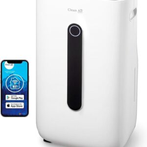 Clean Air Optima CA-706 Smart - Déshumidificateur et purificateur d'air deux en un - Capacité jusqu'à 20 L par jour - Pour pièces jusqu'à 70 m2 et 175 m3