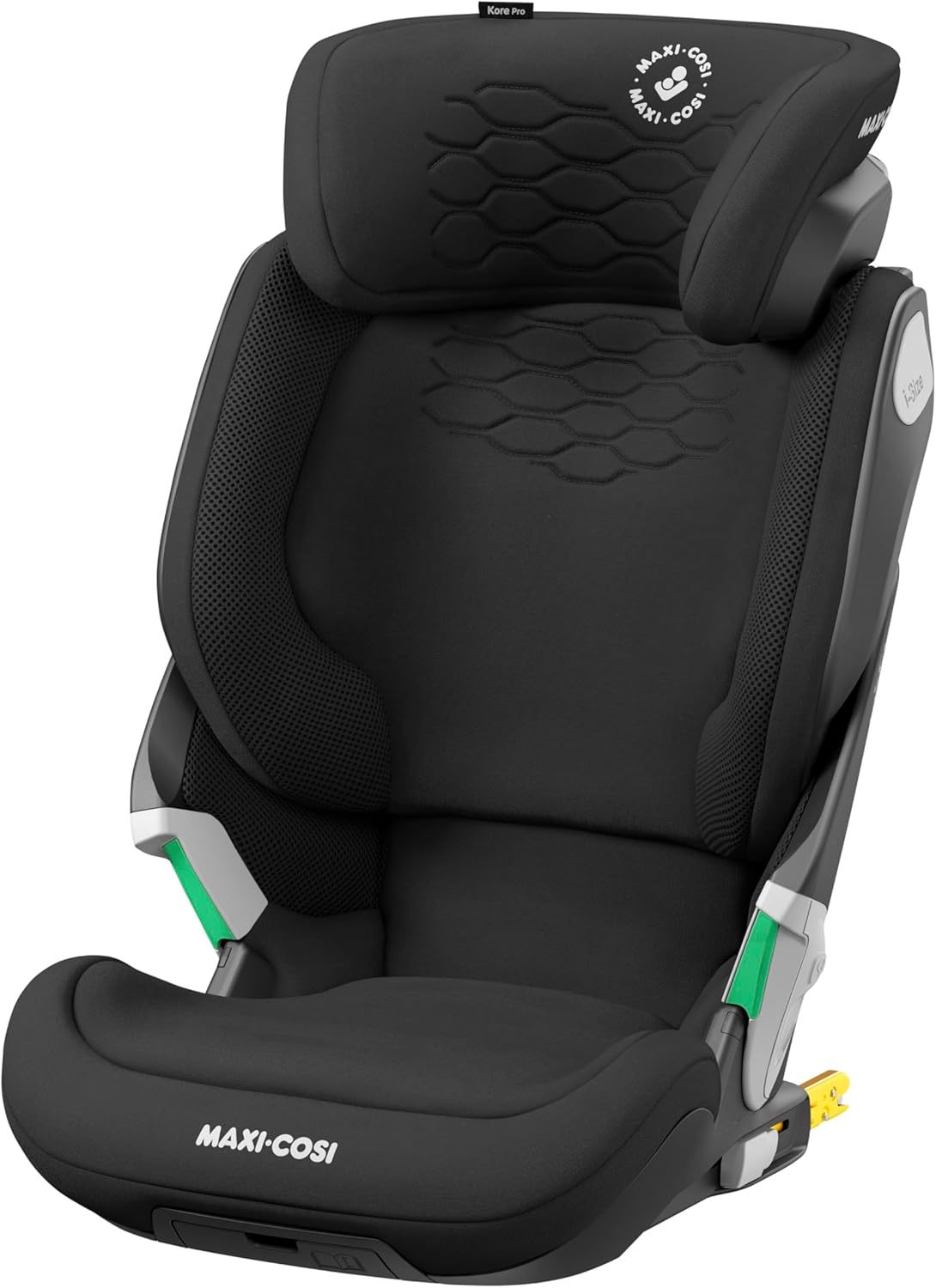 Maxi-Cosi Kore Pro i-Size - Réhausseur voiture enfant dossier haut 100-150 cm - ClickAssistLight protection latérale Plus Authentic Black