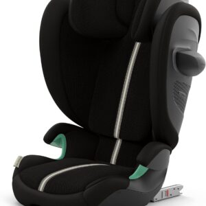 Siège auto enfant Cybex Solution G2 Plus Moon Black - Modèle évolutif pour voiture - Assise avec dossier et appuie-tête - Finition noire pour déplacements quotidiens