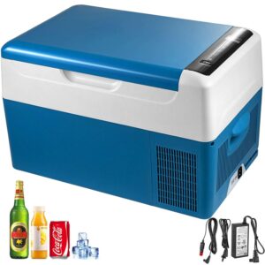 VEVOR Réfrigérateur portable à compression 12 V 24 V - Glacière électrique voiture avec batterie 3 niveaux et écran LCD - Mini frigo automobile pour voyage camping et extérieur