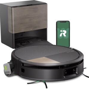 Robot aspirateur laveur iRobot Roomba Max 705 Combo - Base AutoWash et rouleau PowerSpin - LiDAR évitement des objets - Vidage automatique séchage à air chaud noir