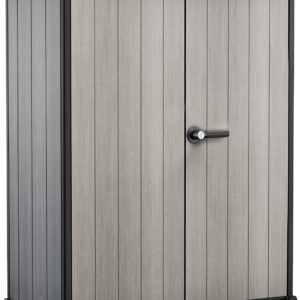 KETER HIGHSTORE Plus Armoire extérieure grise 1400 litres - Coffre de rangement jardin