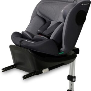 Siège auto Kinderkraft I-360 i-Size gris - De 40 à 150 cm et 0 à 36 kg - Rotation 360 degrés ISOFIX groupe 0 1 2 3 - Dos et face route protections latérales