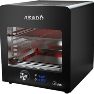 ARDES ARBEEF01 Beefer ASADO - Grill électrique professionnel infrarouge - Grill compact multifonction 6 niveaux avec parois Cool Touch
