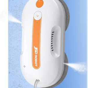 Robot lave-vitres Lite 5300 Pa - Essuyage sous pression et jet d'eau - Double disque haute couverture - Détection des contours et parcours intelligent