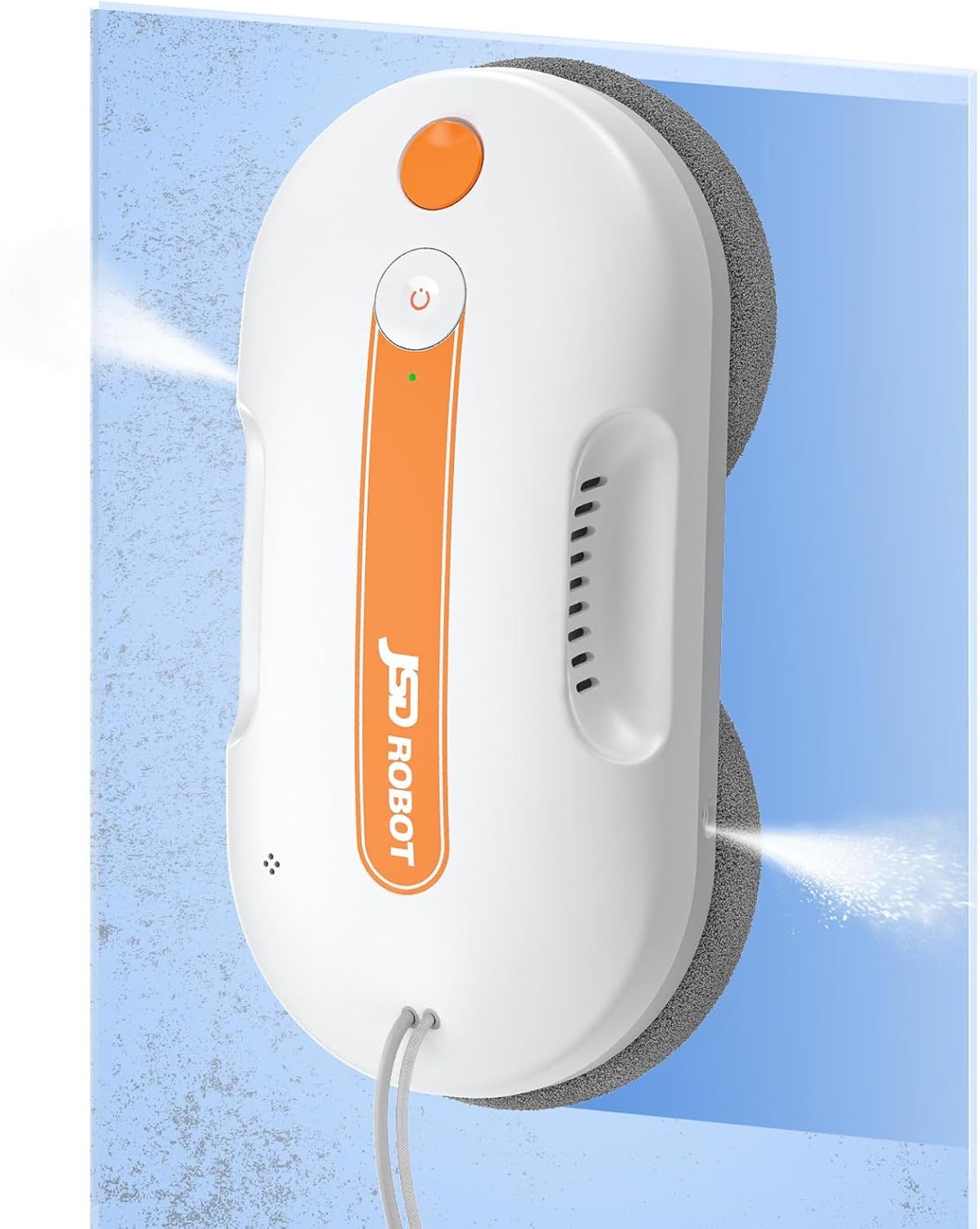 Robot lave-vitres Lite 5300 Pa - Essuyage sous pression et jet d'eau - Double disque haute couverture - Détection des contours et parcours intelligent