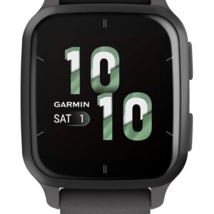 Montre connectée GPS Garmin Venu Sq 2 - Finition gris ombré et ardoise - Modèle pour activité quotidienne - Version NA AUS NZ