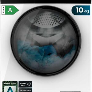 Lave-linge frontal Cecotec Bolero DressCode 10410 Inverter A - Capacité 10 kg - Essorage réglable 1400 tours - Vapeur et stérilisation du linge