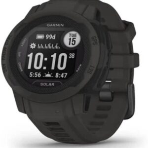 Montre GPS solaire Garmin Instinct 2S - Boîtier robuste 40 mm - Fonctions sport et connectées - Finition Graphite