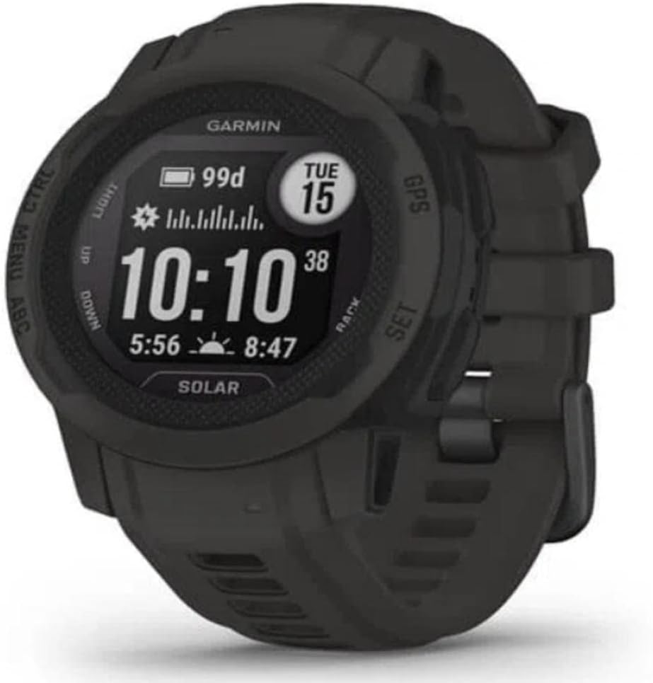 Montre GPS solaire Garmin Instinct 2S - Boîtier robuste 40 mm - Fonctions sport et connectées - Finition Graphite