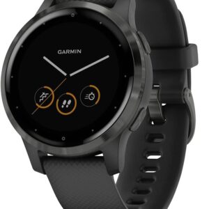 Garmin vívoactive 4S Montre connectée GPS multisports - Boîtier noir et finition Gunmetal - Suivi santé et activités sportives