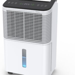 Déshumidificateur d'air 16 L par jour ultra silencieux - Réservoir 2,5 L - Mode automatique et minuterie 24 h - Pour surfaces jusqu'à 50 m2