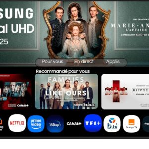 Samsung Crystal UHD 55U8075F Smart TV 55 pouces 4K UHD - Crystal Processor 4K - HDR - WiFi Bluetooth - Gaming Hub et Knox Security