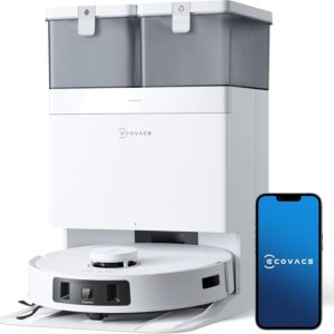 Robot aspirateur laveur ECOVACS T30C Pro Omni - Aspiration 12800 Pa ZeroTangle 2.0 - TruEdge autovidage séchage 45 degrés C - Autonomie 200 min assistant YIKO