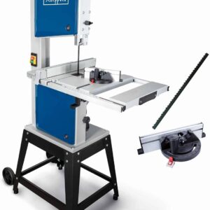 Scheppach HBS400 Scie à ruban 750W 230V - Scie à bois avec hauteur de passage 170 mm et largeur 305 mm