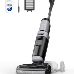 Aspirateur laveur Tineco Floor One i5 Stretch - Aspiration 20 kPa sec et humide - Position à plat 180 degrés et nettoyage deux bords - Autonomie 30 minutes