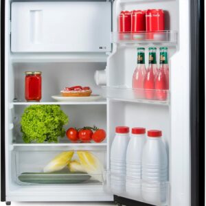 PRIMO PR177FR Réfrigérateur congélateur 80 L - Appareil pose libre autonome - Design noir